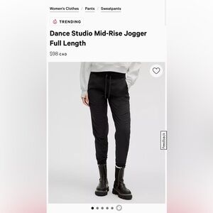 Lululemon Dance Studio Mid-Rise Jogger, size 4